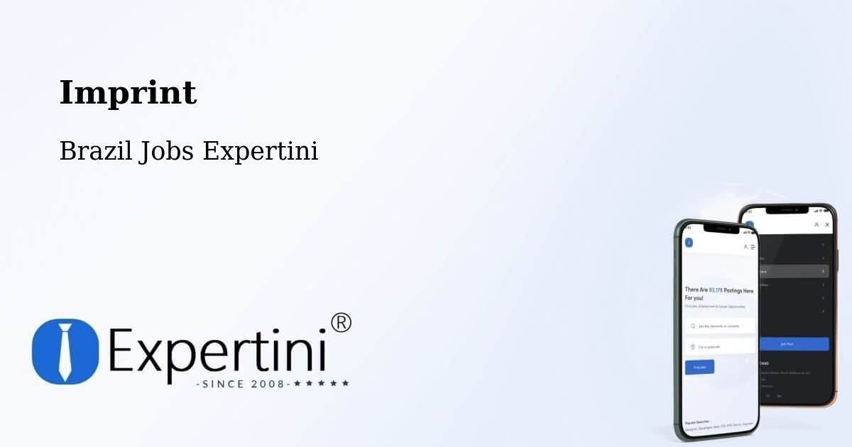 Imprint – Veredinha - Brazil Jobs Expertini